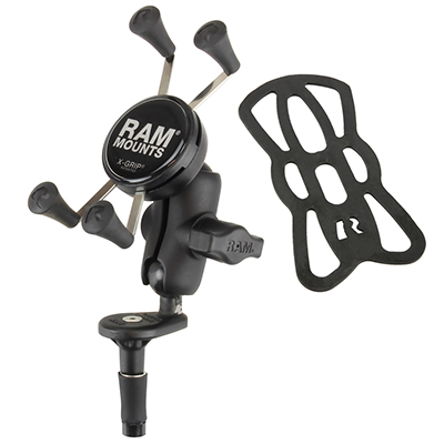 RAM MOUNT kit support tige bras court avec XGrip et caoutchouc de sécurité