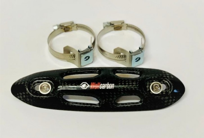 4MX exhaust manifold guard Carbon Universal