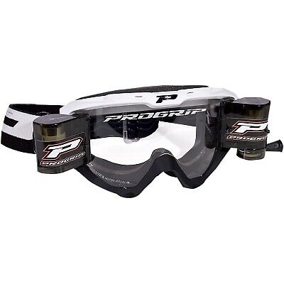 PROGRIP Brille mit Roll Off XL 3450 weiß/schwarz mit klarer 3215