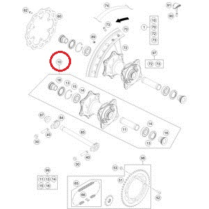 HUSQVARNA Rumbas Abschlussrate TC 85 '17-'