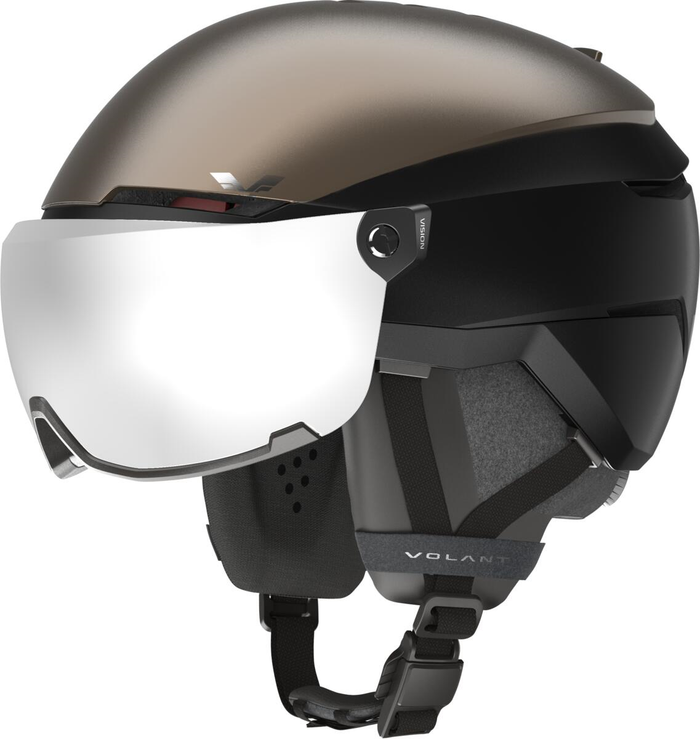 Casque VOLANT Amid Visor HD PLUS noir avec argenté HD C2-3