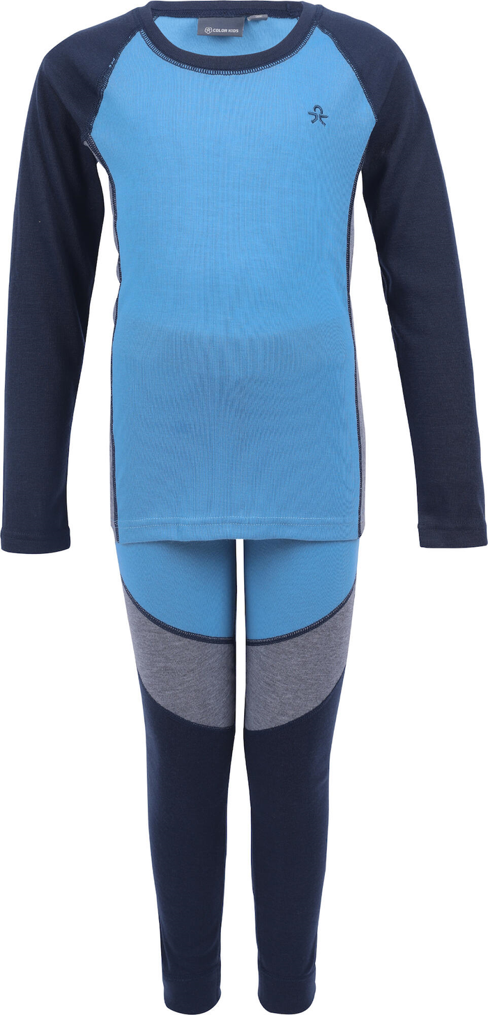 COLOR KIDS termokomplet Base Layer granatowo/niebieski
