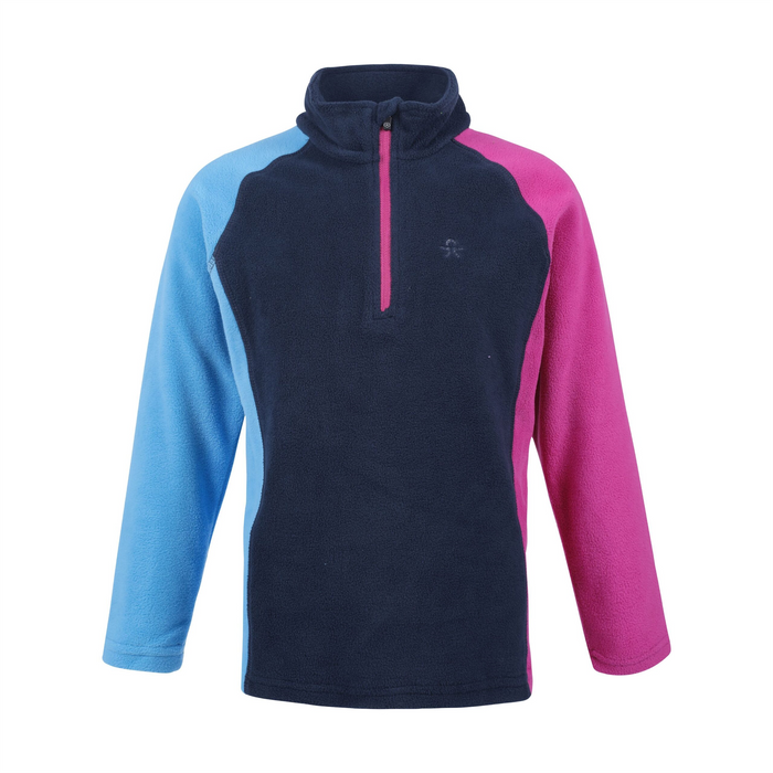 COLOR KIDS jas Fleece Pulli blauw/roze