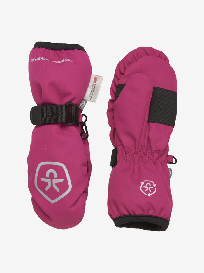 Rękawice COLOR KIDS Waterproof Dropliner różowe