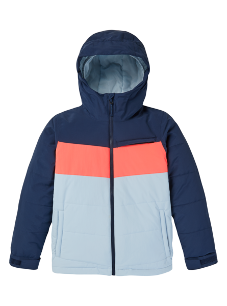 BURTON jas B Ropedrop blauw/lichtblauw/oranje