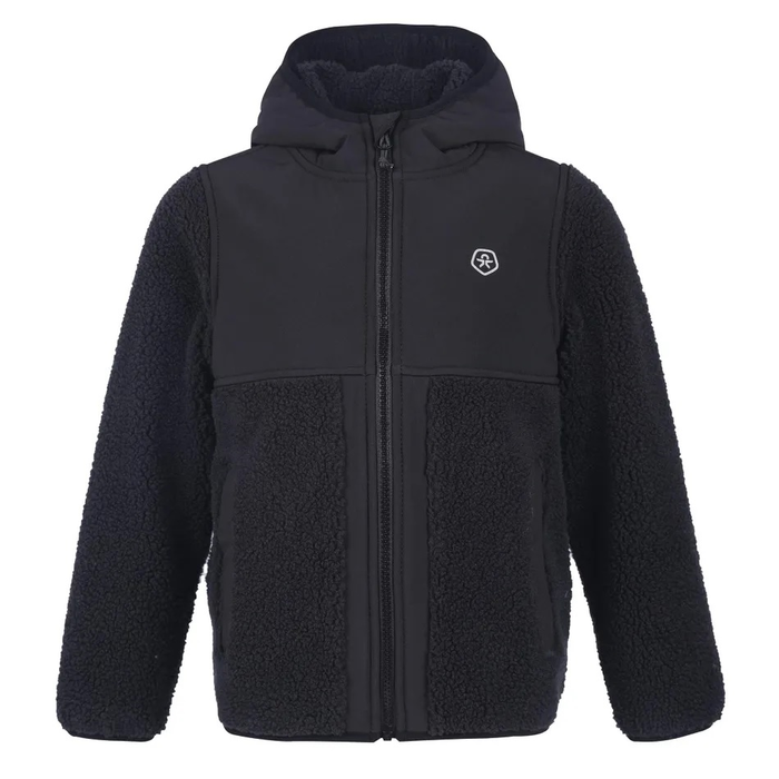COLOR KIDS jas Teddy Fleece Jacket zwart