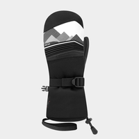 RACER cimdi Kids ML500 Mitt WP schwarz/weiß