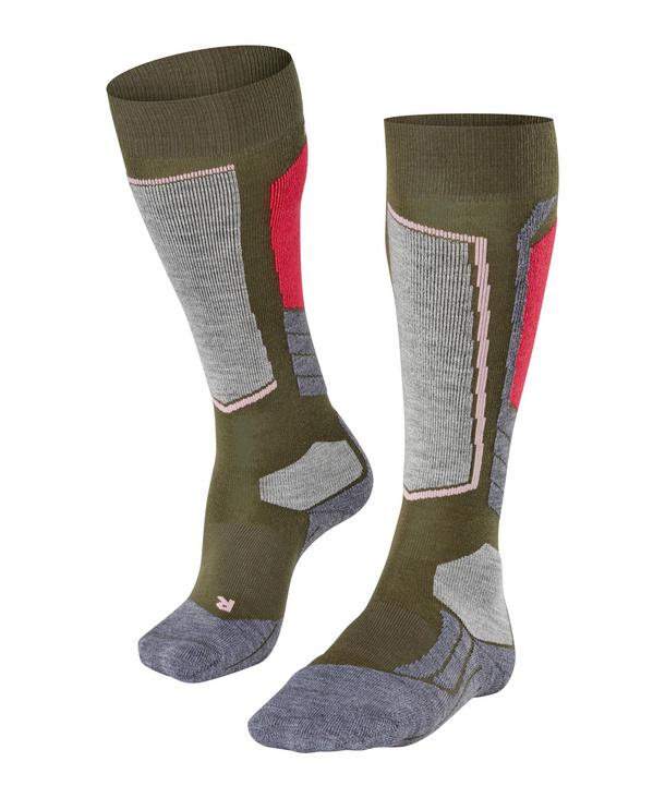 FALKE sokid SK2 naistele khaki roheline/hall/roosa