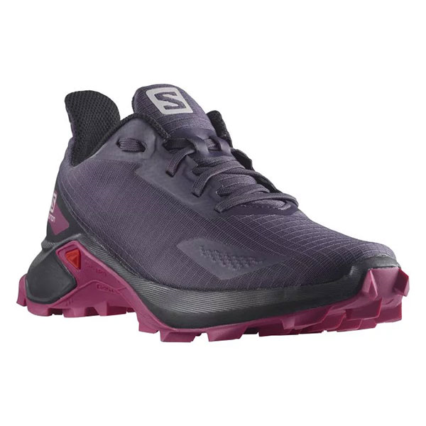 SALOMON buty Alphacross Blast J fioletowo-czarno-różowe