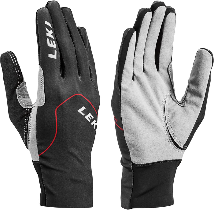 Gants de ski de fond LEKI Nordic Skin noirs/rouges