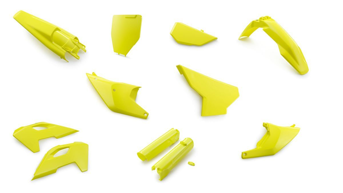 Kit plastique HUSQVARNA MX 125-450 '23 jaune