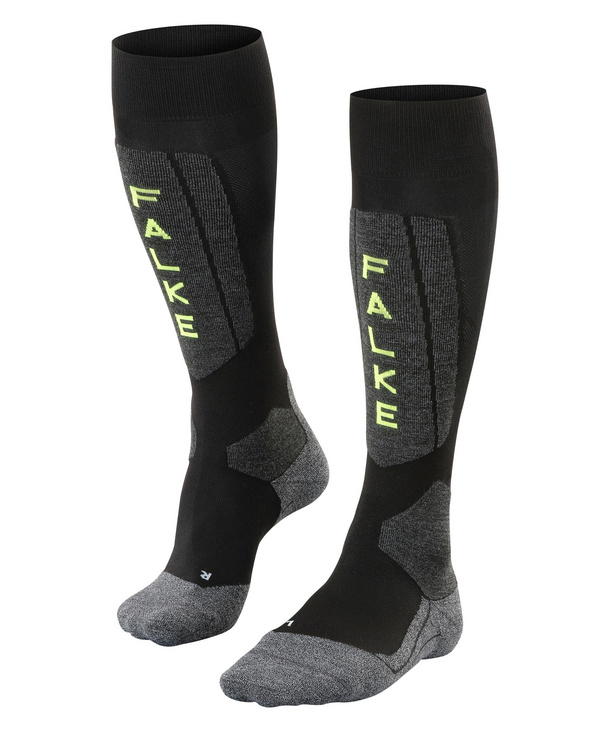Chaussettes FALKE SK5 Silk noir/gris/vert