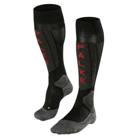 Chaussettes FALKE SK5 Silk Women noir/gris/rouge