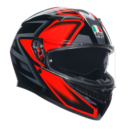 Casque AGV K3 Compound noir/rouge