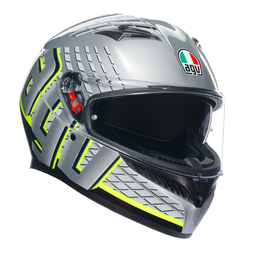 Casque AGV K3 Fortify gris/noir/jaune