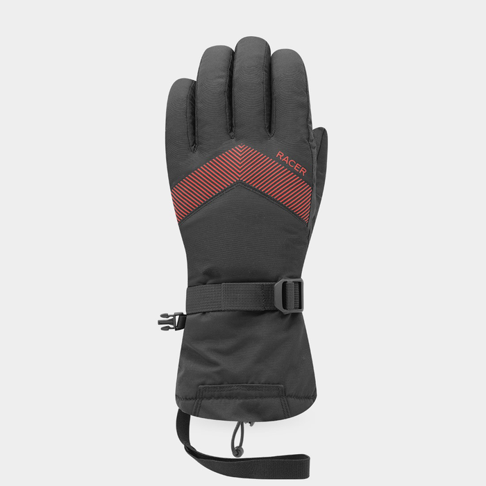RACER pirštinės Basalt 4 juoda/raudona