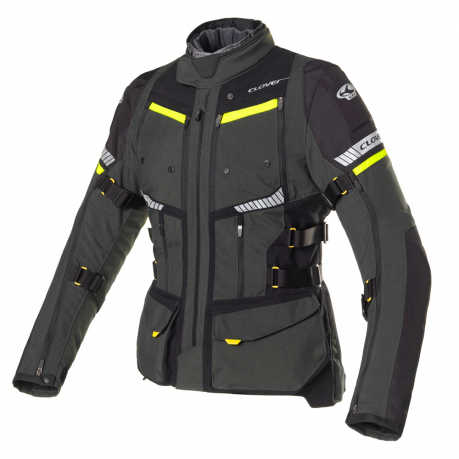 CLOVER jas GTS 4 AirB WP donkergrijs/geel