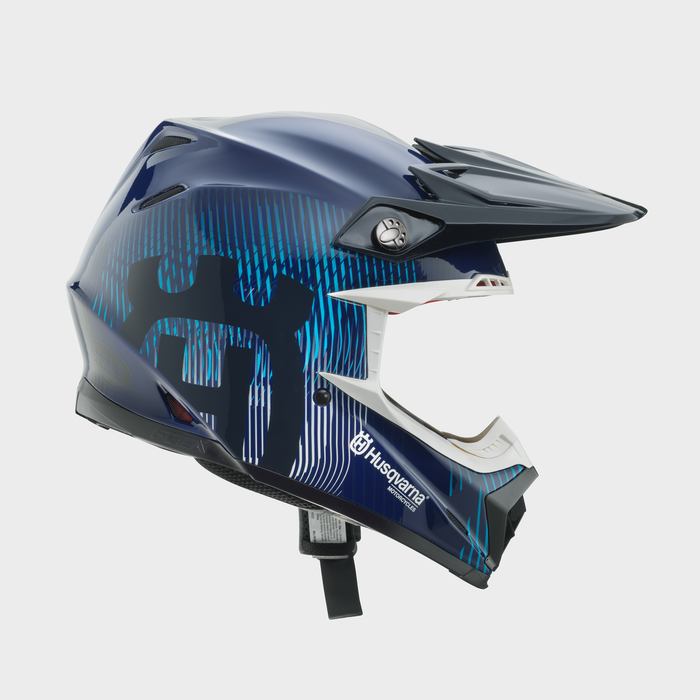 HUSQVARNA casque Moto 9 S Flex Railed bleu