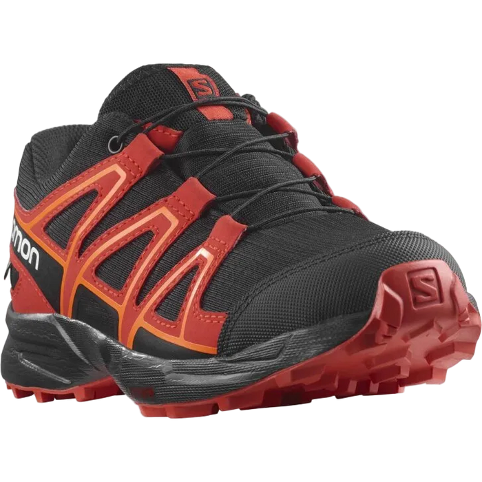 SALOMON buty Speedcross CSWP J czarny/czerwony/pomarańczowy