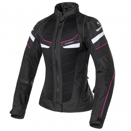 Giacca CLOVER Rainjet 2 WP Lady nera/rosa