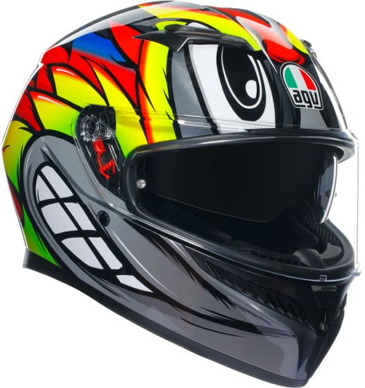 Casco AGV K3 Birdy 2.0 grigio/giallo/rosso