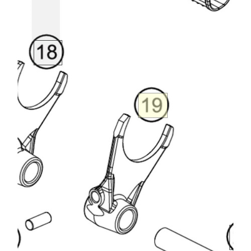 HUSQVARNA perjungimo svirtis 2/4 pavarų TC 125 '23-'24