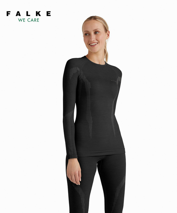 FALKE haut thermique manches longues femme WT Reg noir