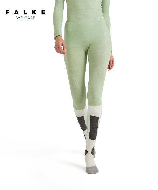FALKE pantalon thermique long femme WT Tight vert clair