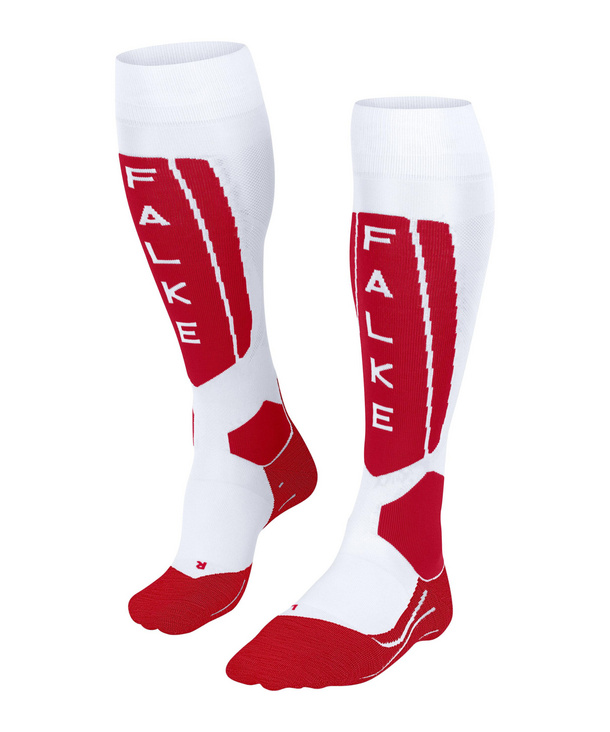Chaussettes FALKE SK5 Silk Women blanc/rouge