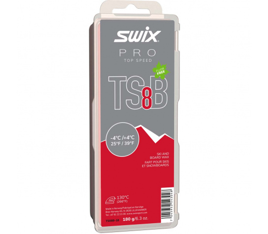 SWIX wax TS8B Red +4/-4 180g