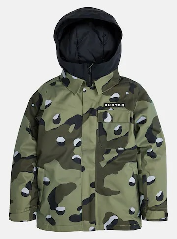 BURTON jas Jongens Uproar groene camo