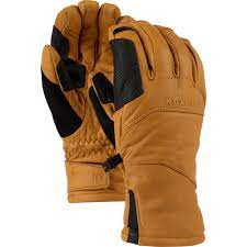BURTON pirštinės su Gore Clutch rudos odos.