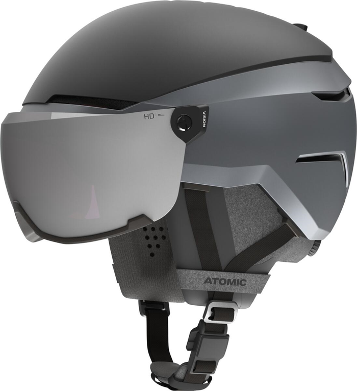 Kask VOLANT Amid Visor HD PLUS czarny z srebrnym wizjerem HD C2-3