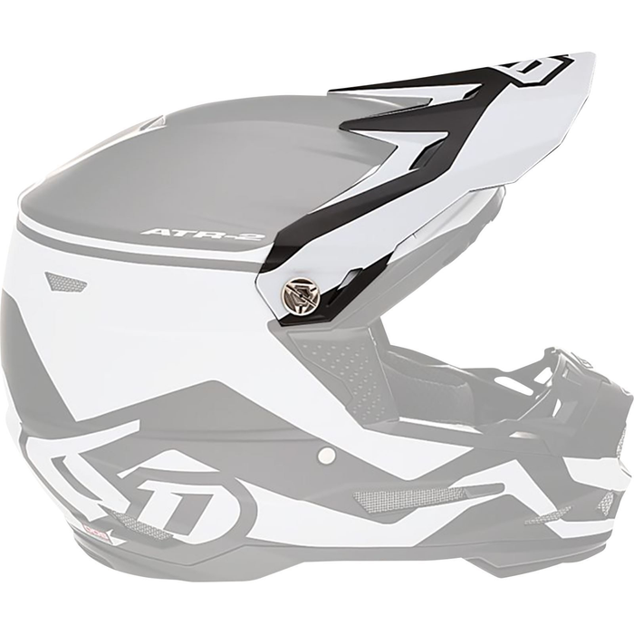 6D kiivri visiir ATR-2 Drive valge/must