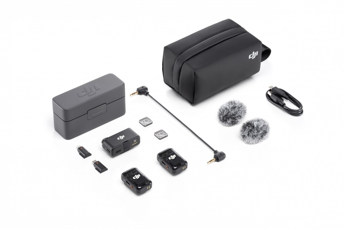 DJI Mikrofon Mic 2 (2 TX + 1 RX + Opladningsstation)