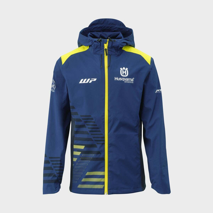 HUSQVARNA jas Team Hardshell blauw/geel