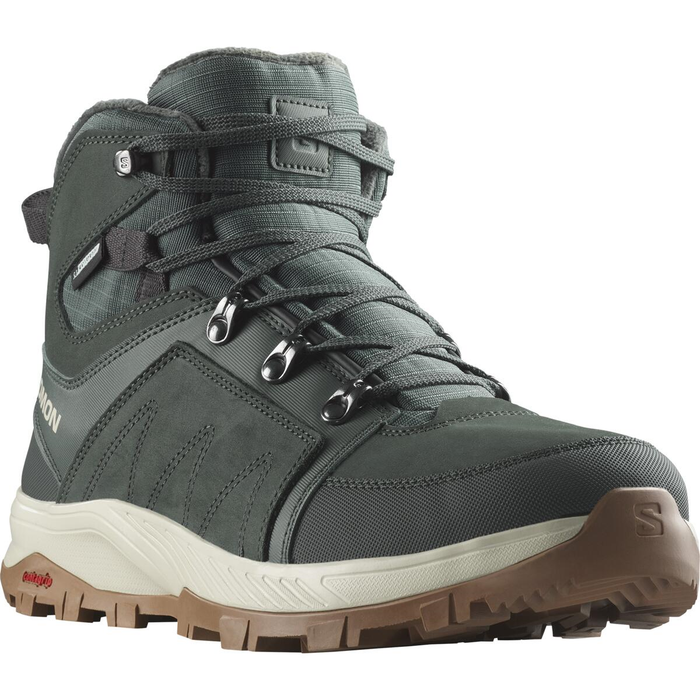 Chaussures SALOMON Outchill TS CSWP vert foncé/blanc