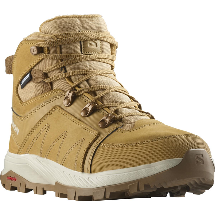 Chaussures SALOMON Outchill TS CSWP W brun clair/blanc