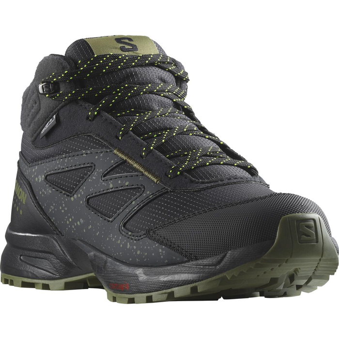 SALOMON buty Outway Mid CSWP J czarny/ciemnozielony
