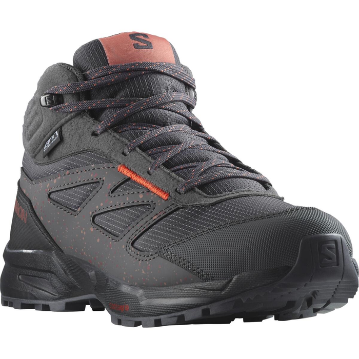 SALOMON buty Outway Mid CSWP J czarny/szary/brzoskwiniowy