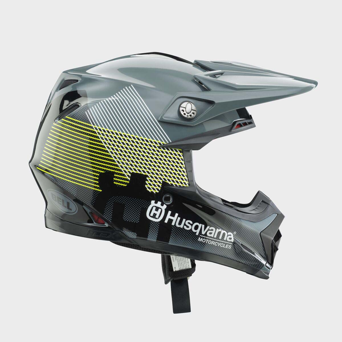 HUSQVARNA Moto 9S Flex Railed ECE grey/black/white šalmas