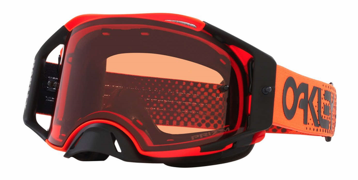 OAKLEY MX prillid Airbrake Moto B1B oranž prism bronze klaasidega