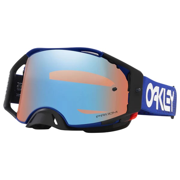 Maschere MX OAKLEY Airbrake Moto B1B blu con prizm sapphire