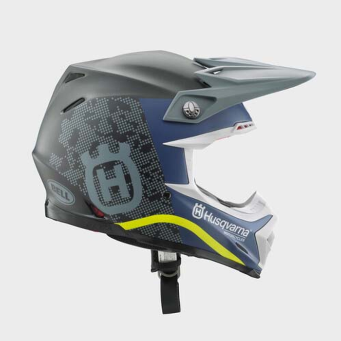 HUSQVARNA casque Moto 9S Flex Gotland ECE gris/bleu/noir