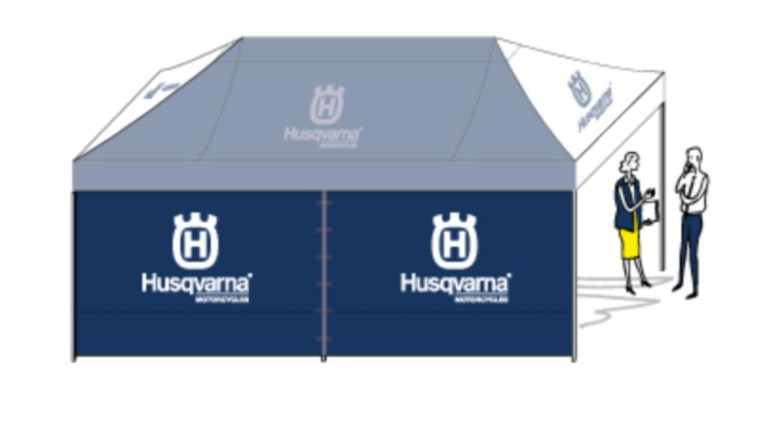 HUSQVARNA ściana namiotu 6x3