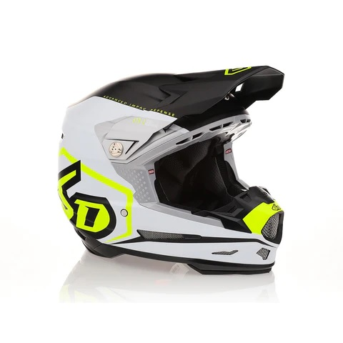 Casque 6D ATR-2 Delta jaune néon/blanc