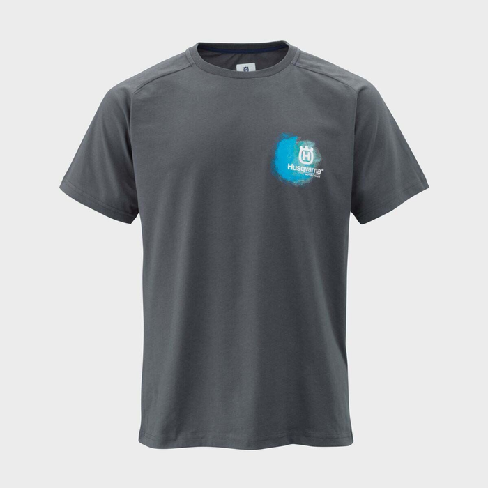 HUSQVARNA T-shirts Remote Tee grijs/blauw