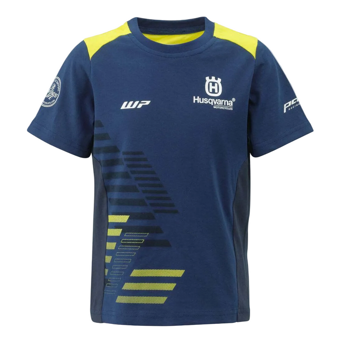 HUSQVARNA Kids Team Tee blue/yellow