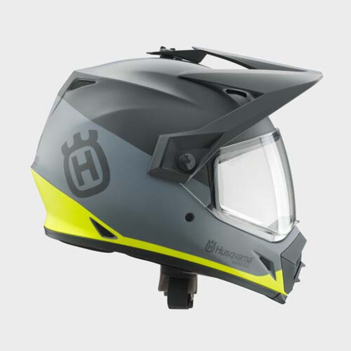 HUSQVARNA hjelme MX9 Adventure Mips sort/grå/gul
