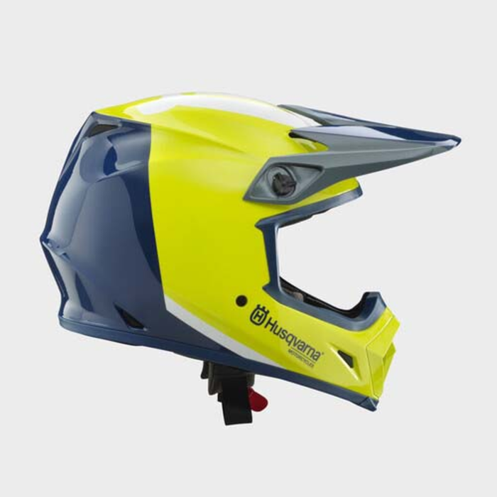Casque HUSQVARNA MX 9 Mips Authentic ECE bleu/jaune